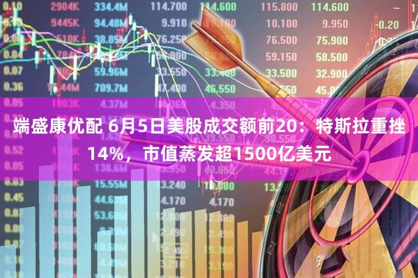 端盛康优配 6月5日美股成交额前20：特斯拉重挫14%，市值蒸发超1500亿美元